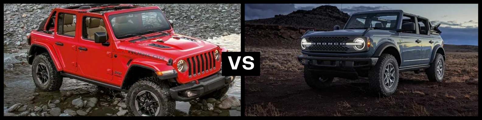 2023 Jeep Wrangler vs 2023 Ford Bronco