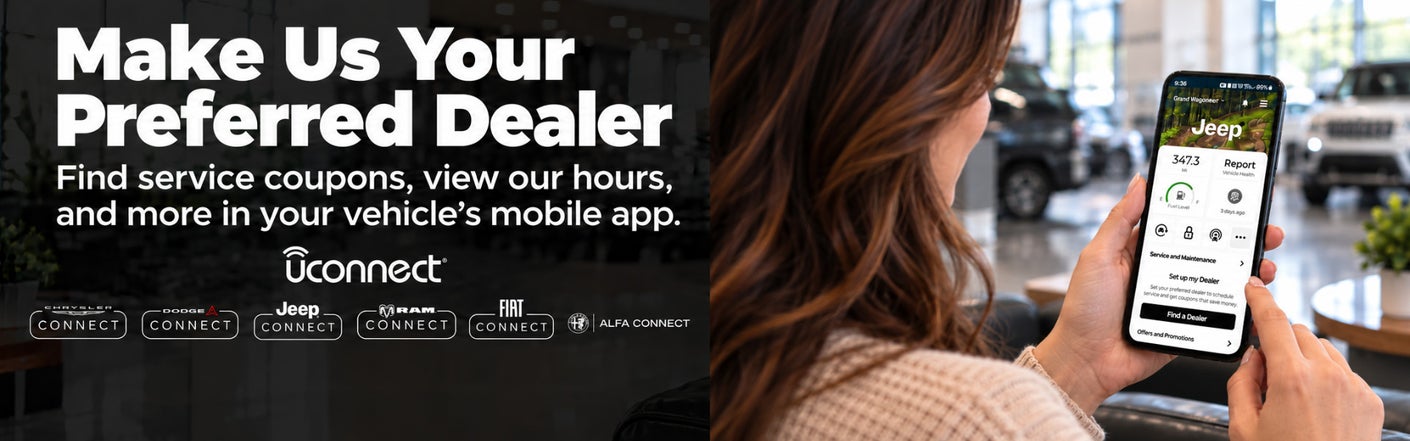 uconnect® make us your preferred dealer | Bill Snethkamp Chrysler Dodge Jeep Ram in Highland Park MI
