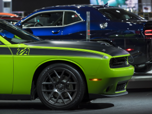 Green Dodge Challenger