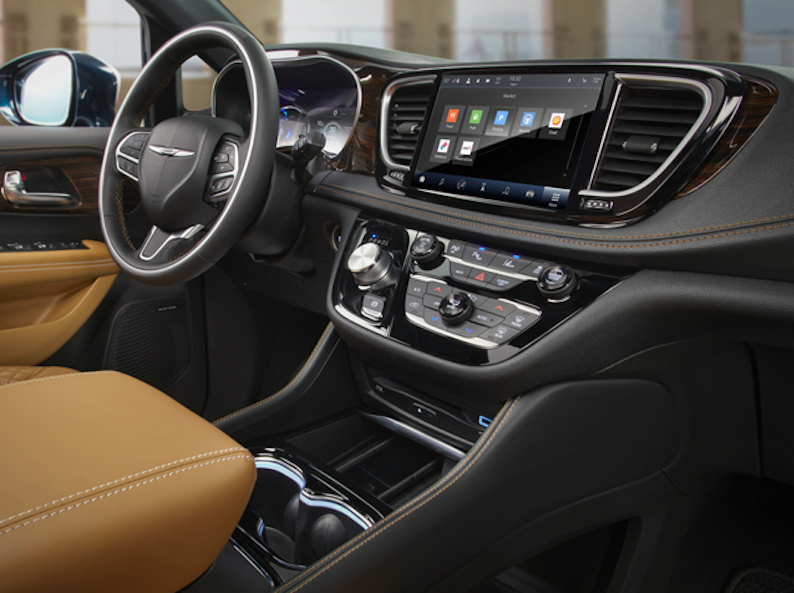 The interior of a 2023 Chrysler Pacifica