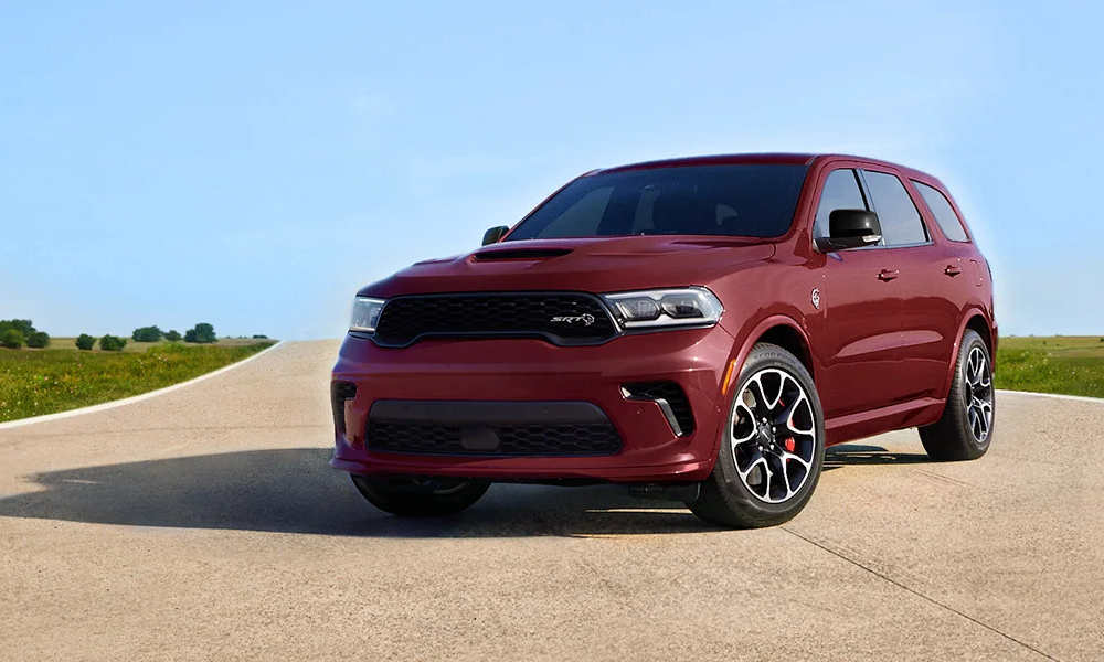 The 2024 Dodge Durango on a picturesque road