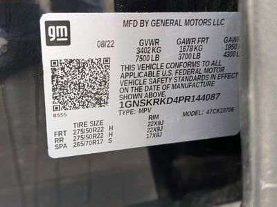 2023 Chevrolet Tahoe 4WD RST