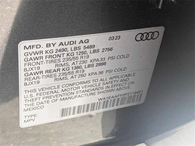 2023 Audi Q5 Premium Plus 45 TFSI S line quattro